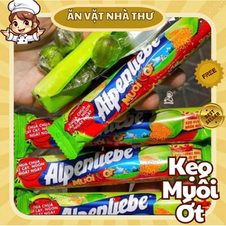 Kẹo Alpenliebe Hương Xoài Muối Ớt , Thỏi Alpenliebe Chanh Muối Ớt Chua Ngon