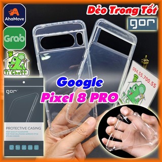 [Chính Hãng GOR-Ảnh Thật] Ốp Lưng Google Pixel 8 PRO 6.7" Silicon Dẻo Trong Suốt Chống Sốc