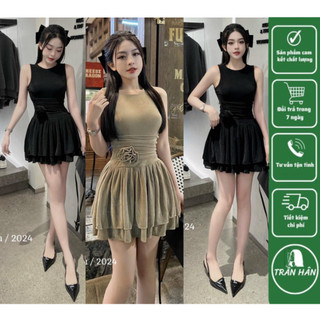 ĐẦM TĂM SN HOA EO NGẮN Trần Hân Shop 3008630