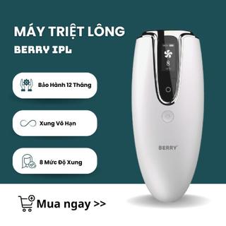 Máy Triệt Lông Tại Nhà Berry IPL Hair Removal + Tặng kính + Dao cạo + Kèm sách hướng dẫn sử dụng