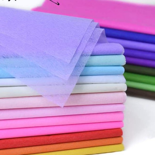 [10 tờ] Giấy mếch lụa gói hoa đủ màu