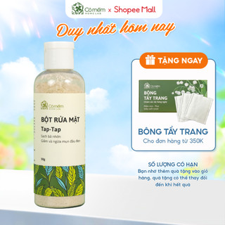 Bột Rửa Mặt Taptap Giảm Mụn Ẩn Mụn Đầu Đen Cỏ Mềm 50g