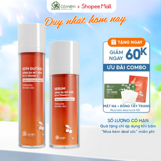 Bộ đôi dưỡng sáng da mờ thâm nám tàn nhang Vitamin C chiết xuất Sơ-ri Cỏ Mềm