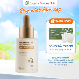 Serum Dưỡng ẩm da mặt Sâm 1700 Ngừa Lão Hoá da Giúp Mờ Nếp Nhăn Và Đốm Nâu Cỏ Mềm 30ml