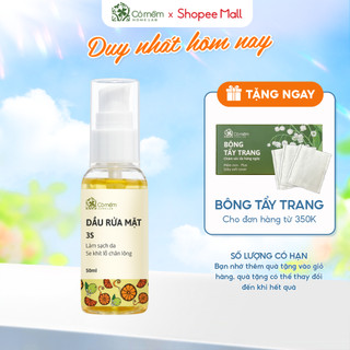 Dầu Tẩy Trang Rửa Mặt 3S Sạch Bã Nhờn Và Cặn Trang Điểm Trên Da Dưỡng Da Sáng Mịn Cỏ Mềm Homelab