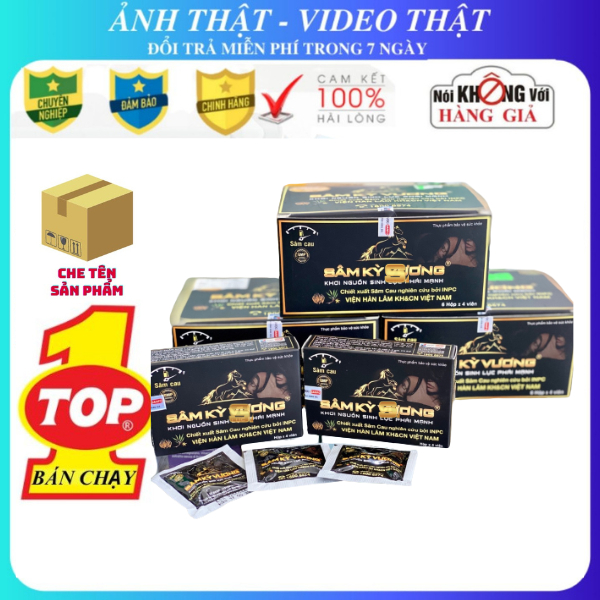 Viên uống tăng cường sinh lực Nam giới. Bổ thận, tráng dương HỘP 24 VIÊN( 6 hộp nhỏ x 4 viên)