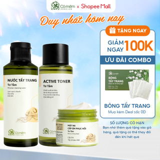 Bộ Chăm Sóc Da 3 Bước Tẩy Trang Thiên Nhiên Toner Cấp Ẩm Và Mặt Nạ Đất Sét Cỏ Mềm