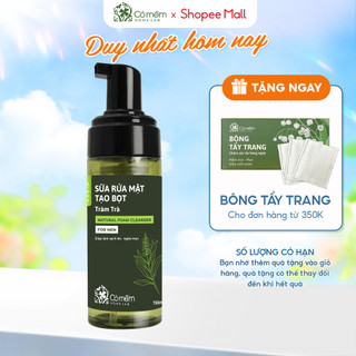Sữa Rửa Mặt Tạo Bọt Tràm Trà Cho Nam Sạch Sâu Chuẩn Men Kiềm Dầu Giảm Mụn Cỏ Mềm 150ml