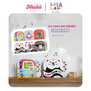 Sách âm thanh Lalalook đồ chơi kích thích thị giác não bộ phát triển cho bé sơ sinh Lalala baby
