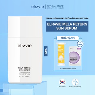 Serum Chống Nắng Elravie Mela Return Sun Serum 3 Tác Dụng Chống Nắng, Giảm Nhăn, Giảm Thâm Nám, Giúp Sáng Da 50ml