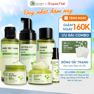 Bộ Chăm Sóc Da Rau Má 6 Bước Cỏ Mềm