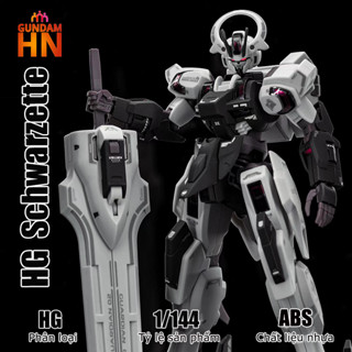 Mô Hình Lắp Ráp HG SCHWARZETTE WFM 1/144 GUNDAM  WITCH FROM MERCURY(tặng kèm base+Decal nước huỳnh quang)