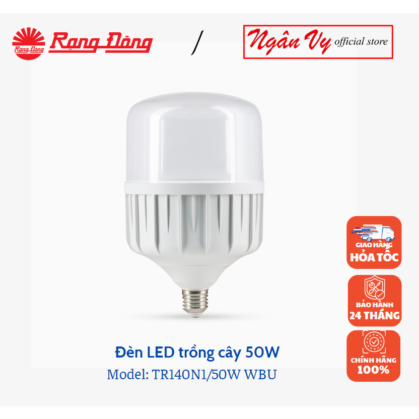 Đèn LED trồng cây 50W WBU kích thích ra rễ, chồi gốc choa Hoa lan, dưa lưới, cà chua, dâu tây,…
