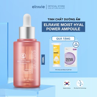 Tinh Chất Elravie Moist Hyal Power Ampoule Dưỡng Ẩm Chuyên Sâu Cho Da Khô, Giúp Da Trắng Khỏe 45ml