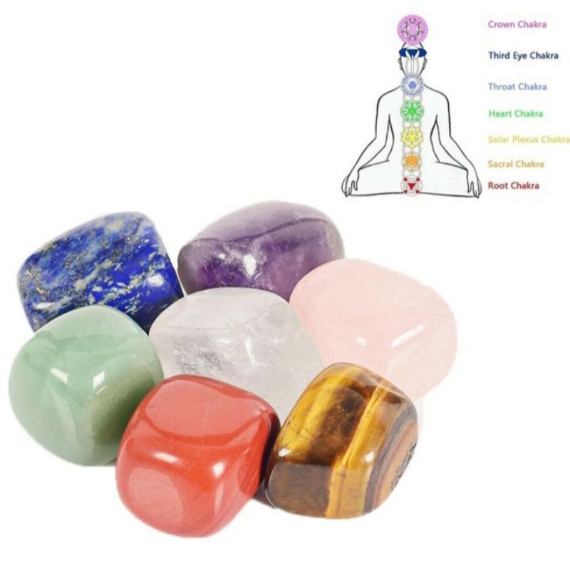 SÉT 7 VIÊN ĐÁ CHAKRA THANH TẨY