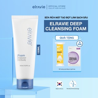 Sữa Rửa Mặt Elravie Deep Cleansing Perfect Foam Tạo Bọt Làm Sạch Sâu Dưỡng Ẩm Dịu Nhẹ 150ml