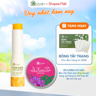 Combo Gồm Son Dưỡng Và Nước Hoa Xinh Thơm Thiên Nhiên Cỏ Mềm