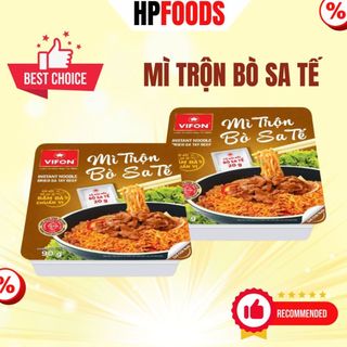 Mì trộn sốt bò sa tế VIFON hộp 90g-1 hộp mì xào trộn sốt sa tế bò ăn liền