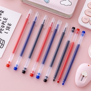 Bút gel bút bi nước mực gel đen xanh đỏ khô nhanh mực đều b9