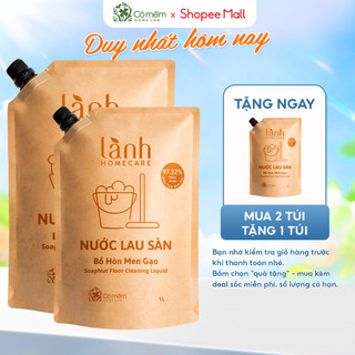  Combo 2 Túi Nước Lau Nhà Lau Bếp Rửa Tay Rửa Bát Lành HomeCare Chăm Sóc Nhà Cửa Cỏ Mềm 1 Lít