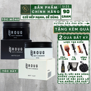 Sáp vuốt tóc Roug Men's Grooming Matte Clay Matt Clay - 90 gram