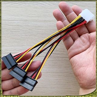 Cáp chuyển đổi nguồn 4 Pin IDE Molex sang cổng Sata 15 Pin cho ổ cứng SATA chất lượng cao