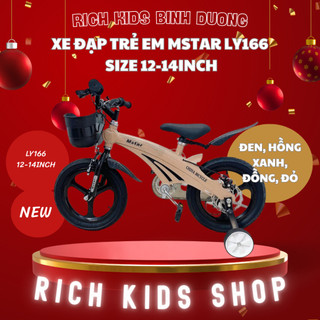 [ Mẫu mới về - Bảo hành 12 tháng ] Xe đạp trẻ em MSTAR LY166 size 12 - 14 inch cho bé giá rẻ xả kho