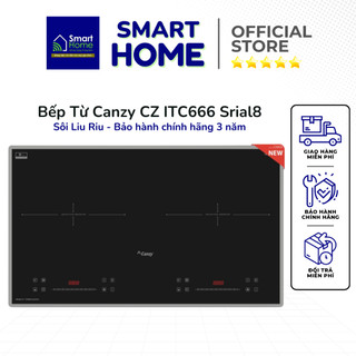 Bếp từ đôi Canzy CZ ITC666 serial 8.0 chính hãng, bếp từ đôi âm bàn bếp điện từ chính hãng Bảo hành 3 năm