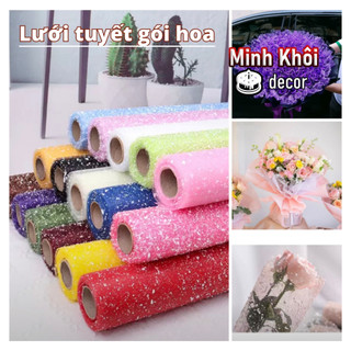 Lưới tuyết gói hoa Hàn Quốc ❤️chất liệu dày dặn❤️ màu sắc đa dạng 50cm*4m