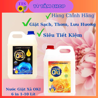 Nước giặt xả oki 6in 1 10kg