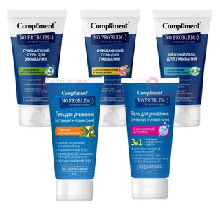 Gel rửa mặt BHA Compliment No Problem làm sạch sâu, giảm viêm & mụn 200ml