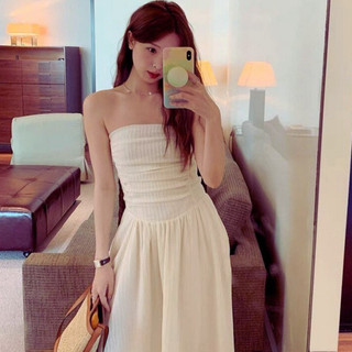 Đầm Váy Cúp Ngực Hai Dây Đi Biển Phong Cách Tiểu Thư Nhẹ Nhàng Với 6 Tone Màu Pastel Thời Trang