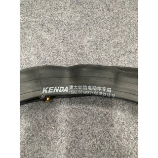 Săm ruột xe điện van cong thương hiệu kenda 16x2.50 chính hãng