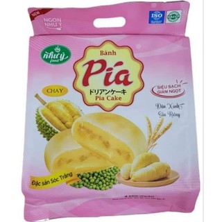 Pía đậu xanh lá dứa sầu riêng chay lớn