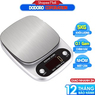 [BH 1NĂM] Cân tiểu ly điện tử 5.0Kg 0.1g DODORO C105 - cân từng 0.1 gam,  bảo hành 1 năm