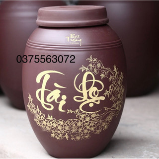 Sale sốc chỉ có ở T4: Hũ gạo tài lộc, chum sành ngâm rượu  chuẩn Bát Tràng