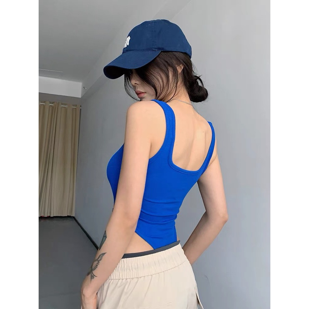 [CÓ SIZE] Áo Bodysuit Hai Dây SẴN MÚT NGỰC RANSHI Thiết Kế Hở Ngực Khoét Eo Cao Hack Dáng Sexy Chât Thun Tăm Mát -RBS038 | BigBuy360 - bigbuy360.vn