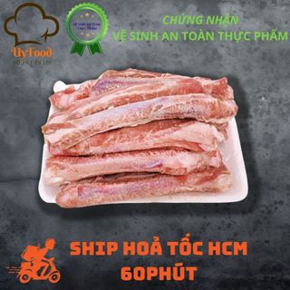 Sườn que heo sườn cọng bịch 1kg túi hút chân không giao hàng siêu tốc hoả tốc HCM Sài Gòn