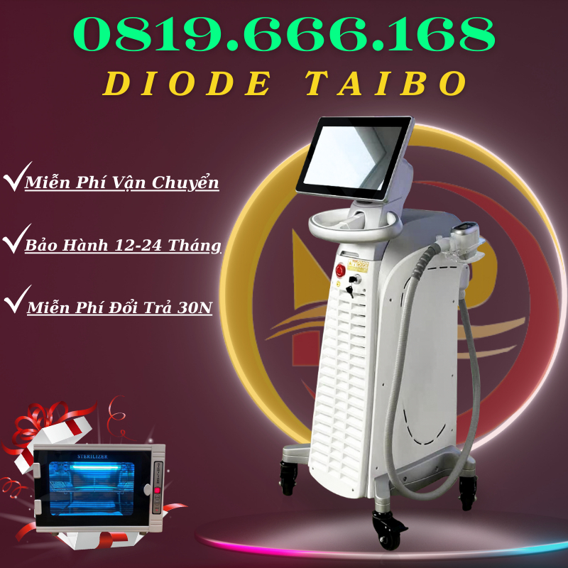 Máy Triệt Lông Diode Laser Taibo | Diode Laser Triệt Lạnh Hàn Băng Taibo Bắc Kinh