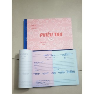 Combo 15 cuốn phiếu thu + 5 cuốn phiếu chi 3 liên 50 bộ