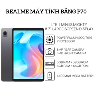 Realme Máy Tính Bảng P70 | 16GB RAM 512GB ROM | Snapdragon 865
