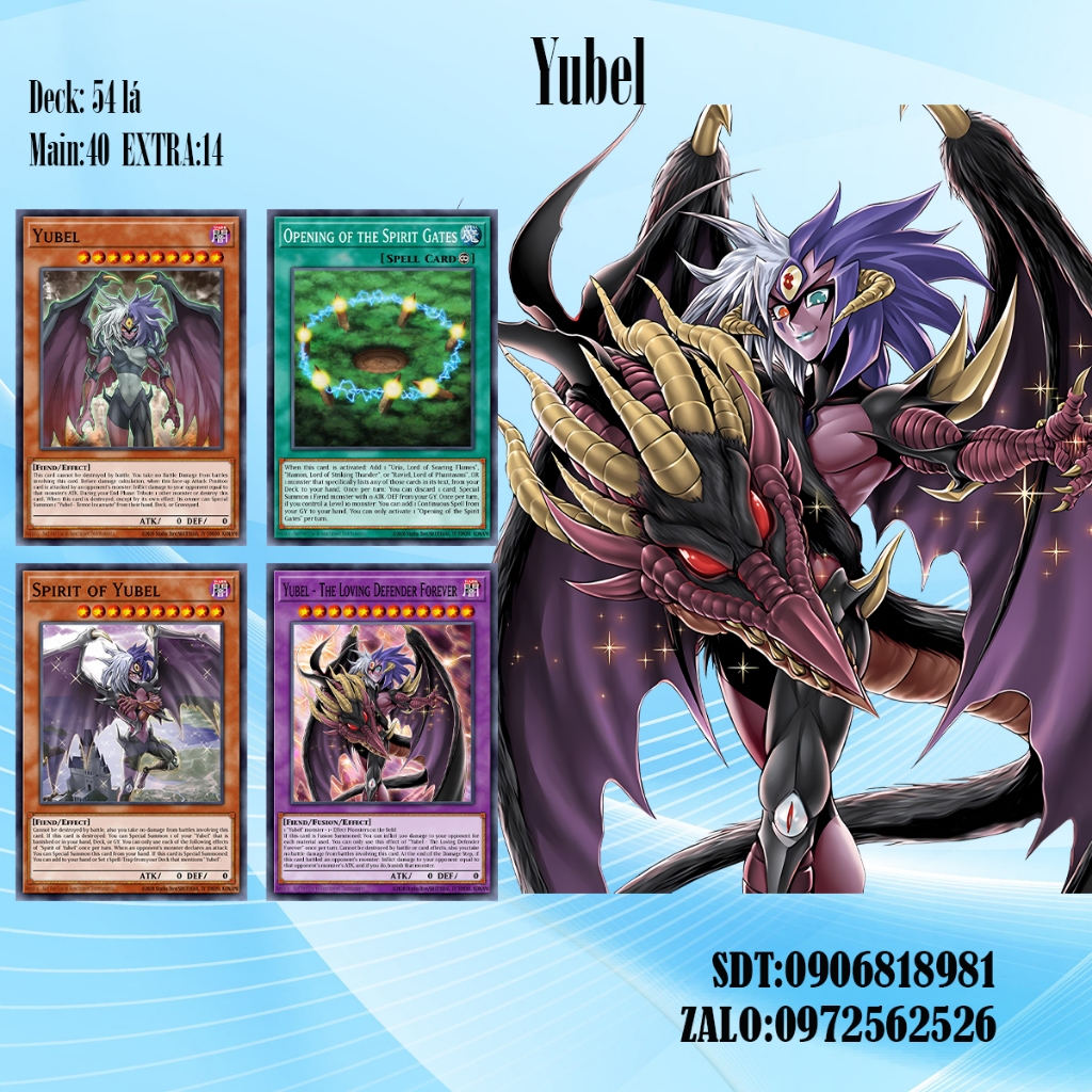  Bài YuGiOh - Bộ 54 lá bài Yubel-Yubel Deck - Card Game VN Giá Rẻ