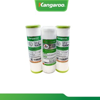 Combo bộ 3 lõi lọc thô Kangaroo số 1,2,3 dùng cho máy RO