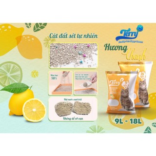 Cát vệ sinh mèo Terry cao cấp 18L