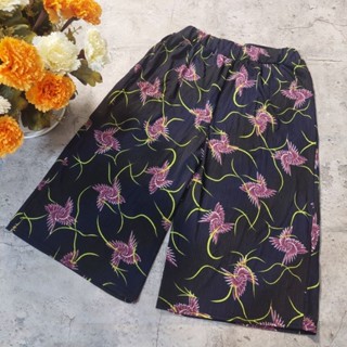 Quần lửng nữ trung niên ống rộng co giãn tốt 40_60kg