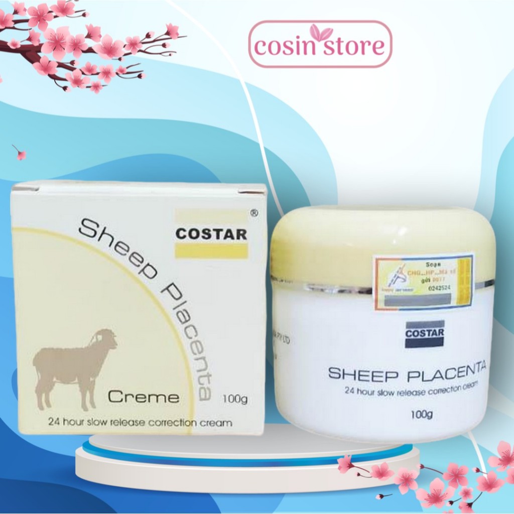 Kem dưỡng ẩm nhau thai cừu Costar Sheep Placenta Creme 100g Dưỡng ẩm cho Da Cosin Store