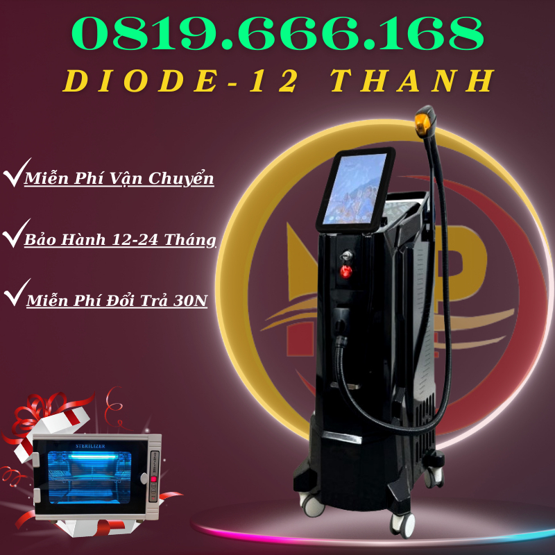 Máy Triệt Lông Diode Laser 808 Soprano Titanium | Máy Triệt Lạnh 12 Thanh Diode Lazer Dùng Trong SPA TMV