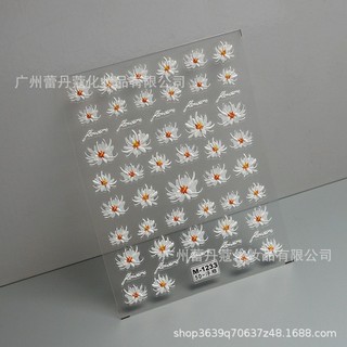 Sticker dán móng 5d hoa lụa hot