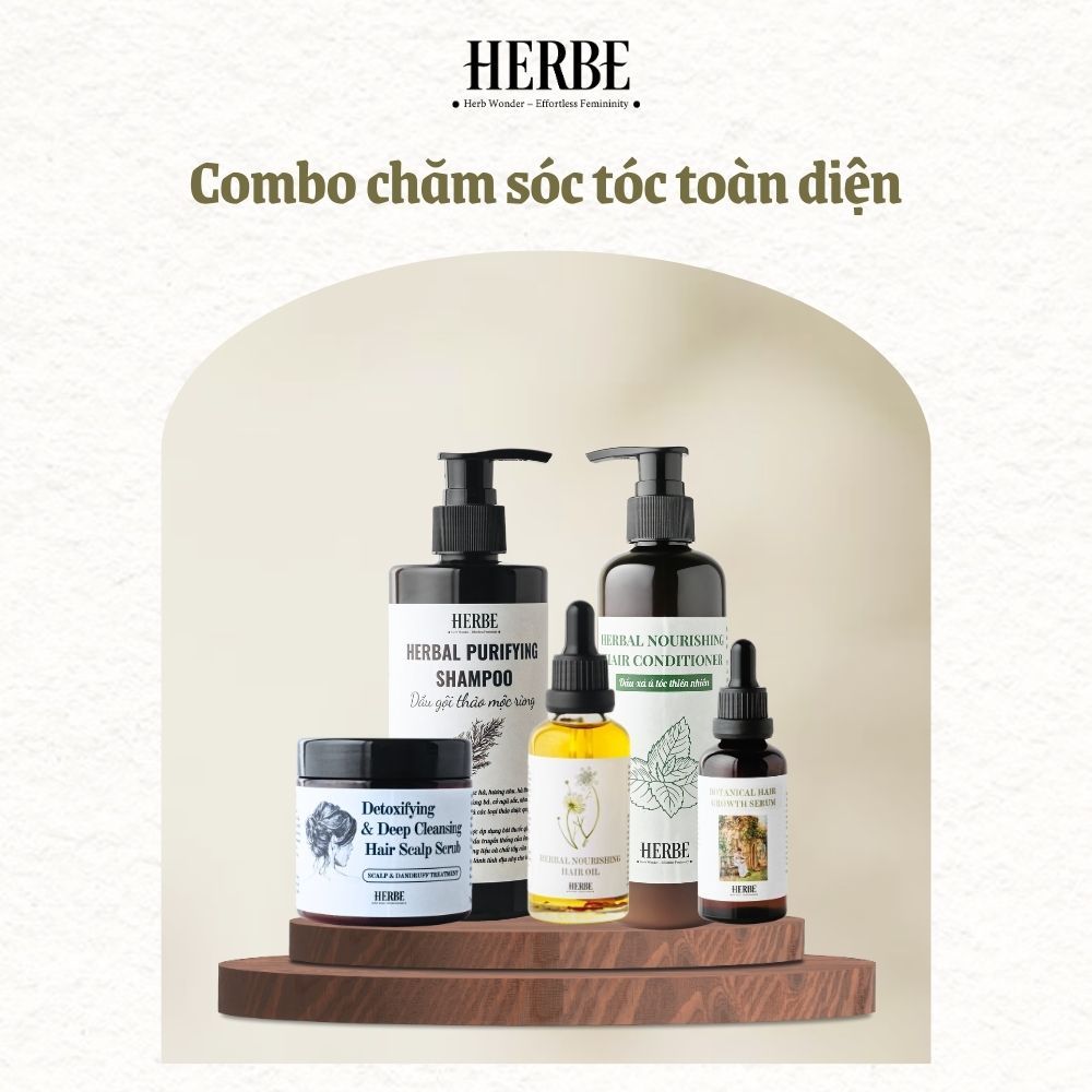 [COMBO TIẾT KIỆM] BỘ CHĂM SÓC TÓC TOÀN DIỆN handmade