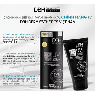 Kem chống nắng DBH (Hàng Công Ty) chuẩn Auth fullsize 60ml (có sẵn)